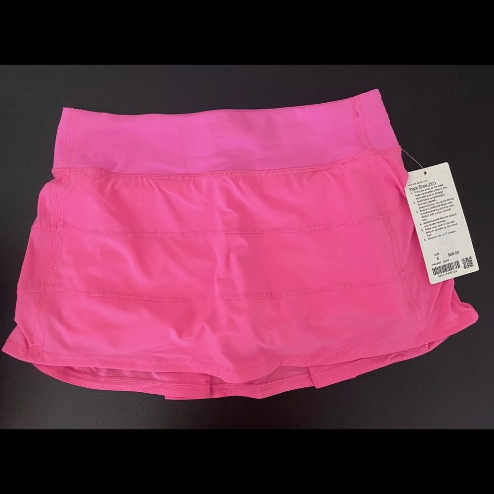 🦄🌟LULULEMON DARK PRISM PINK - Pace Rival Skirt